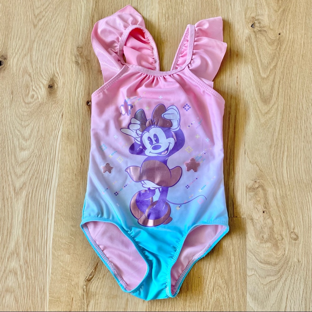 Disney Minnie Mouse Ombré Pink/Teal Bathing Suite💕